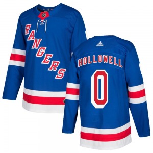 Mac Hollowell New York Rangers Adidas Youth Authentic Home Jersey (Royal Blue)