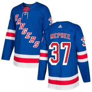 George Mcphee New York Rangers Adidas Youth Authentic Home Jersey (Royal Blue)
