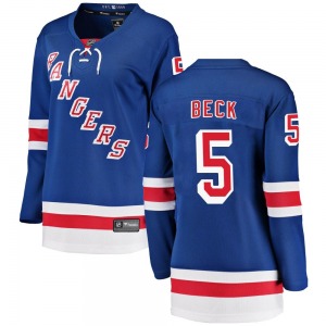 Barry Beck New York Rangers Fanatics Branded Women's Breakaway Home Jersey (Blue)