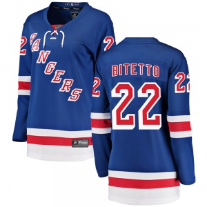 Anthony Bitetto New York Rangers Fanatics Branded Women's Breakaway Home Jersey (Blue)
