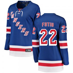 Nick Fotiu New York Rangers Fanatics Branded Women's Breakaway Home Jersey (Blue)