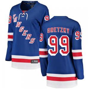 Wayne Gretzky New York Rangers Fanatics Branded Women's Breakaway Home Jersey (Blue)