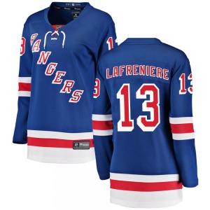 Alexis Lafreniere New York Rangers Fanatics Branded Women's Breakaway Home Jersey (Blue)