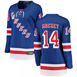Connor Mackey New York Rangers Fanatics Branded Women's Breakaway Home Jersey (Blue)