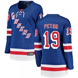 Nic Petan New York Rangers Fanatics Branded Women's Breakaway Home Jersey (Blue)