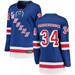 John Vanbiesbrouck New York Rangers Fanatics Branded Women's Breakaway Home Jersey (Blue)