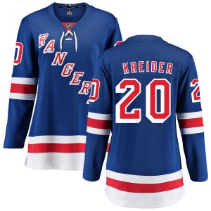 Chris Kreider New York Rangers Fanatics Branded Women's Breakaway Home Jersey (Blue)