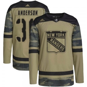Glenn Anderson New York Rangers Adidas Youth Authentic Military Appreciation Practice Jersey (Camo)