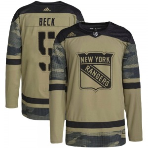 Barry Beck New York Rangers Adidas Youth Authentic Military Appreciation Practice Jersey (Camo)