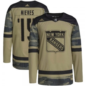 Boo Nieves New York Rangers Adidas Youth Authentic Military Appreciation Practice Jersey (Camo)