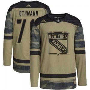 Brennan Othmann New York Rangers Adidas Youth Authentic Military Appreciation Practice Jersey (Camo)