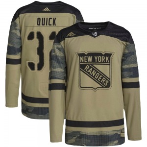 Jonathan Quick New York Rangers Adidas Youth Authentic Military Appreciation Practice Jersey (Camo)