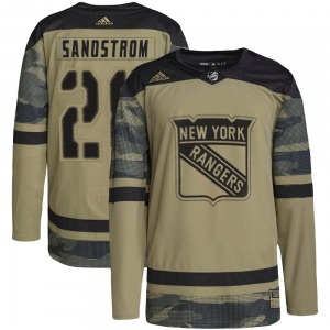 Tomas Sandstrom New York Rangers Adidas Youth Authentic Military Appreciation Practice Jersey (Camo)