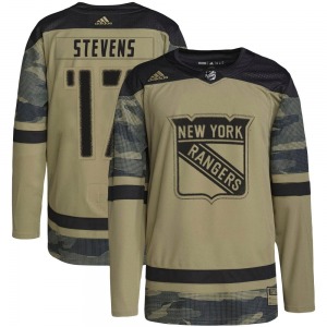 Kevin Stevens New York Rangers Adidas Youth Authentic Military Appreciation Practice Jersey (Camo)
