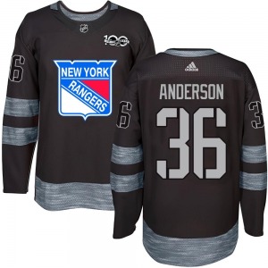 Glenn Anderson New York Rangers Youth Authentic 1917-2017 100th Anniversary Jersey (Black)