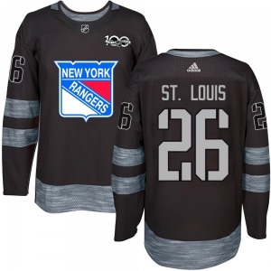 Martin St. Louis New York Rangers Youth Authentic 1917-2017 100th Anniversary Jersey (Black)