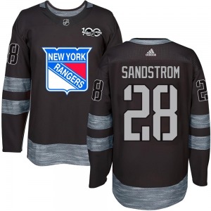 Tomas Sandstrom New York Rangers Youth Authentic 1917-2017 100th Anniversary Jersey (Black)