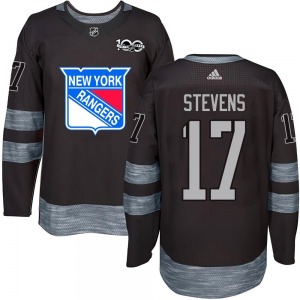 Kevin Stevens New York Rangers Youth Authentic 1917-2017 100th Anniversary Jersey (Black)
