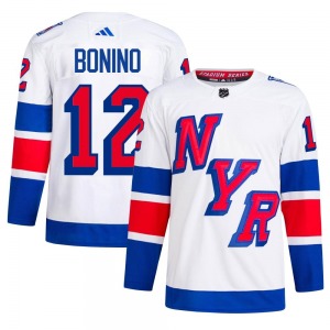 Nick Bonino New York Rangers Adidas Authentic 2024 Stadium Series Primegreen Jersey (White)
