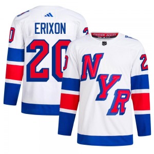 Jan Erixon New York Rangers Adidas Authentic 2024 Stadium Series Primegreen Jersey (White)