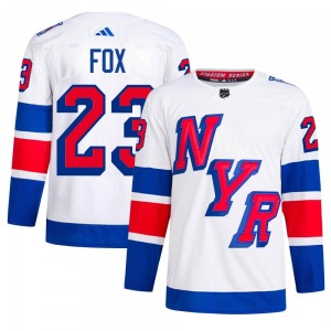 Adam Fox New York Rangers Adidas Authentic 2024 Stadium Series Primegreen Jersey (White)