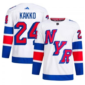 Kaapo Kakko New York Rangers Adidas Authentic 2024 Stadium Series Primegreen Jersey (White)