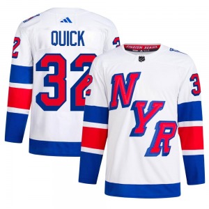 Jonathan Quick New York Rangers Adidas Authentic 2024 Stadium Series Primegreen Jersey (White)