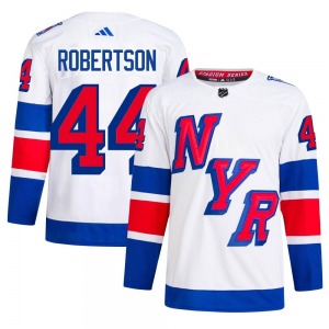 Matthew Robertson New York Rangers Adidas Authentic 2024 Stadium Series Primegreen Jersey (White)