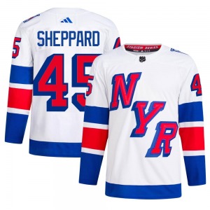 James Sheppard New York Rangers Adidas Authentic 2024 Stadium Series Primegreen Jersey (White)