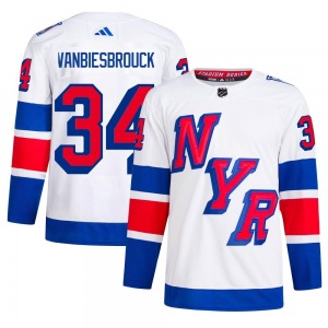 John Vanbiesbrouck New York Rangers Adidas Authentic 2024 Stadium Series Primegreen Jersey (White)