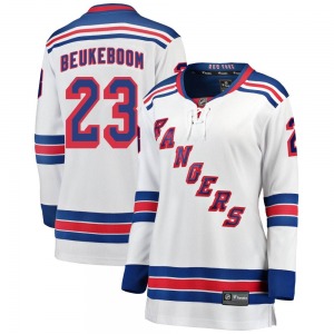 Jeff Beukeboom New York Rangers Fanatics Branded Women's Breakaway Away Jersey (White)