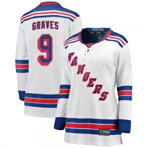 Adam Graves New York Rangers Fanatics Branded Women's Breakaway Away Jersey (White)
