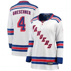 Ron Greschner New York Rangers Fanatics Branded Women's Breakaway Away Jersey (White)