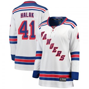 Jaroslav Halak New York Rangers Fanatics Branded Women's Breakaway Away Jersey (White)