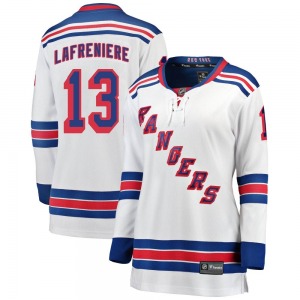 Alexis Lafreniere New York Rangers Fanatics Branded Women's Breakaway Away Jersey (White)
