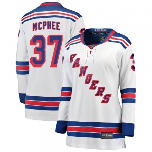 George Mcphee New York Rangers Fanatics Branded Women's Breakaway Away Jersey (White)