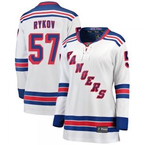 Yegor Rykov New York Rangers Fanatics Branded Women's Breakaway Away Jersey (White)