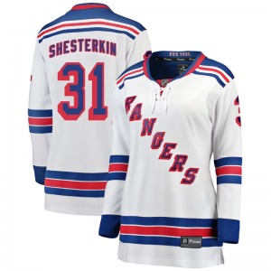 Igor Shesterkin New York Rangers Fanatics Branded Women's Breakaway Away Jersey (White)