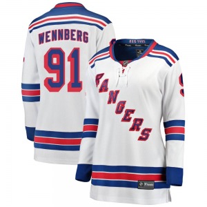Alex Wennberg New York Rangers Fanatics Branded Women's Breakaway Away Jersey (White)