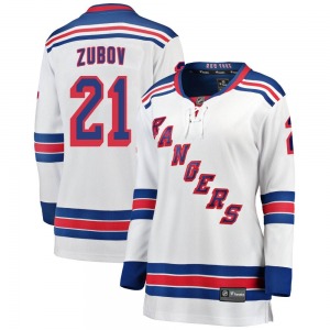 Sergei Zubov New York Rangers Fanatics Branded Women's Breakaway Away Jersey (White)