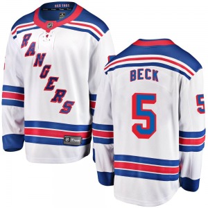 Barry Beck New York Rangers Fanatics Branded Breakaway Away Jersey (White)