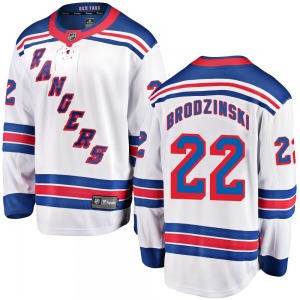 Jonny Brodzinski New York Rangers Fanatics Branded Breakaway Away Jersey (White)