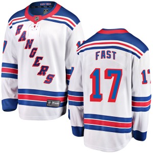 Jesper Fast New York Rangers Fanatics Branded Breakaway Away Jersey (White)