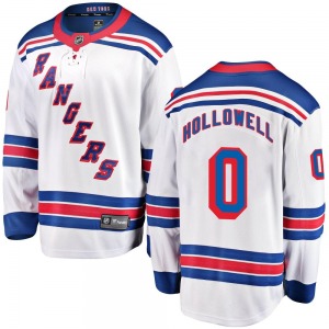 Mac Hollowell New York Rangers Fanatics Branded Breakaway Away Jersey (White)