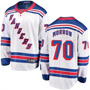 Joe Morrow New York Rangers Fanatics Branded Breakaway Away Jersey (White)