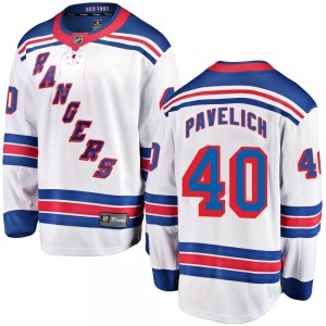 Mark Pavelich New York Rangers Fanatics Branded Breakaway Away Jersey (White)