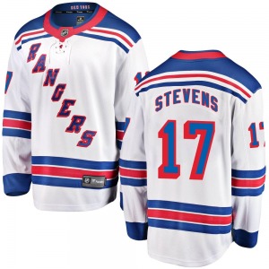 Kevin Stevens New York Rangers Fanatics Branded Breakaway Away Jersey (White)