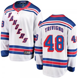Bobby Trivigno New York Rangers Fanatics Branded Breakaway Away Jersey (White)
