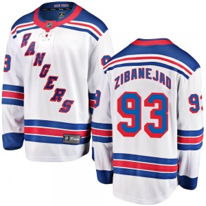 Mika Zibanejad New York Rangers Fanatics Branded Breakaway Away Jersey (White)