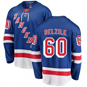 Alex Belzile New York Rangers Fanatics Branded Breakaway Home Jersey (Blue)
